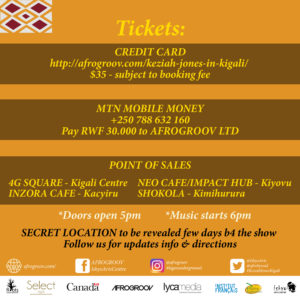 Keziah Jones Live in Kigali on the 25th September 2016